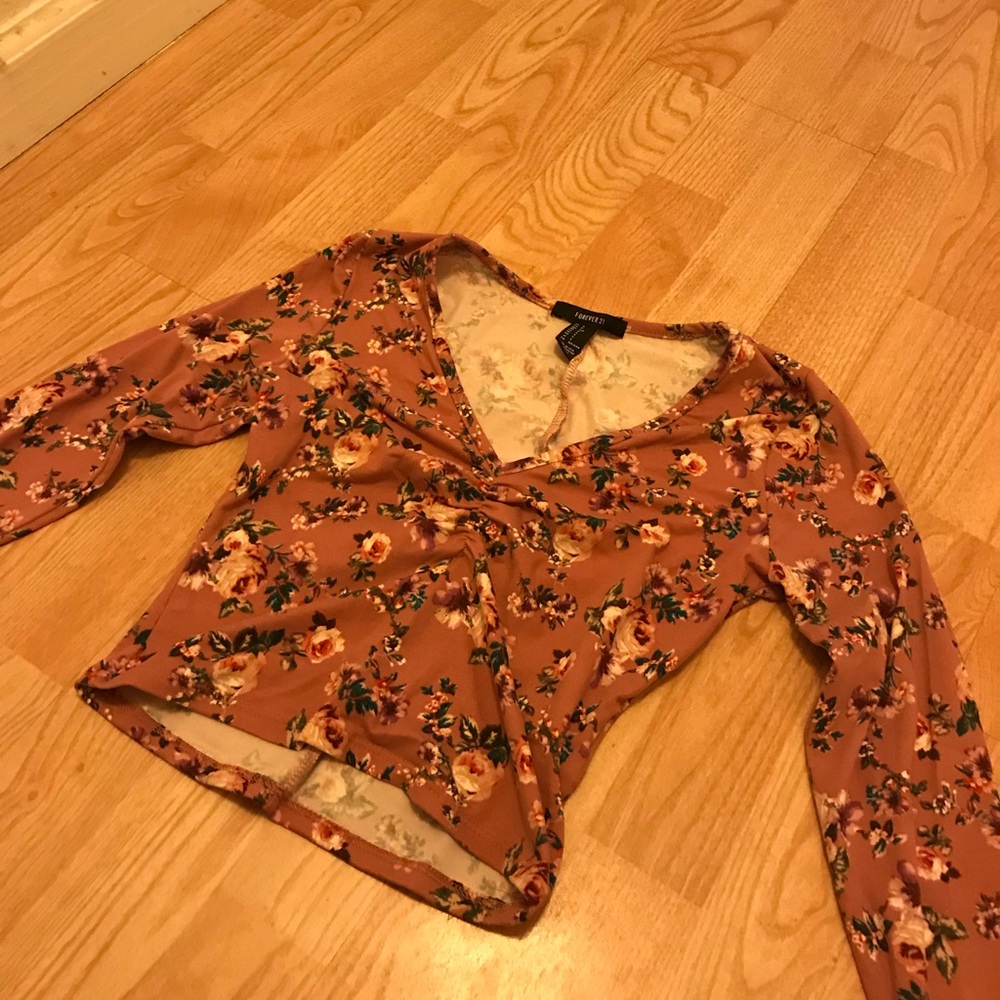 Floral crop top